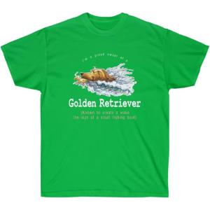 Golden Retriever Small Wake T-Shirt – Golden Retriever T-Shirts(Irish Green)