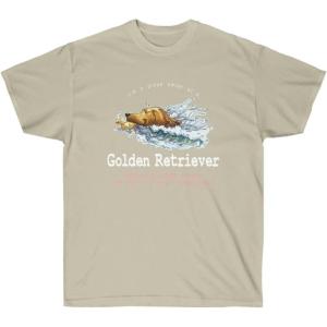 Golden Retriever Small Wake T-Shirt – Golden Retriever T-Shirts(Sand)