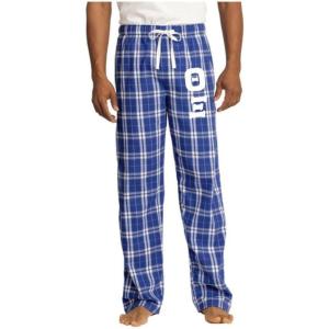 Greekgear Theta Xi Flannel Plaid Pant – PJ’s(Royal Blue)