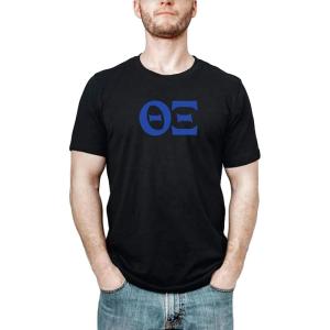 Greekgear Theta Xi Letter Tee(Black)