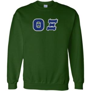 Greekgear Theta Xi Lettered Crewneck(Forest Green)