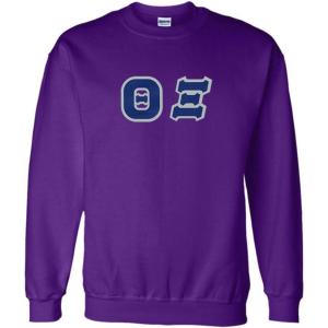 Greekgear Theta Xi Lettered Crewneck(Purple)