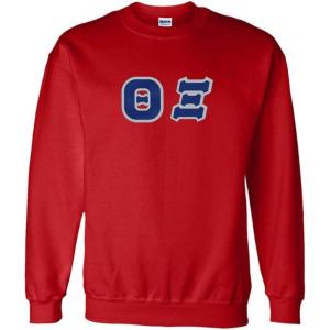 Greekgear Theta Xi Lettered Crewneck(Red)