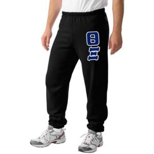 Greekgear Theta Xi Lettered Sweatpants(Black)