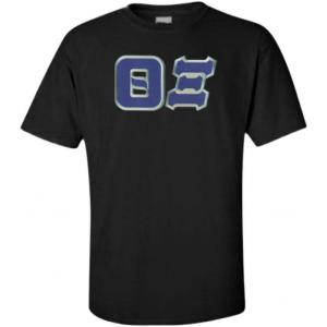 Greekgear Theta Xi Lettered Tee(Black)