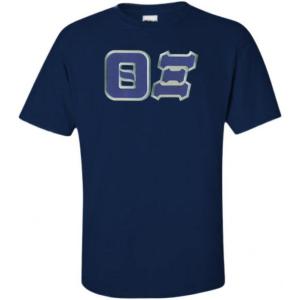Greekgear Theta Xi Lettered Tee(Navy Blue)