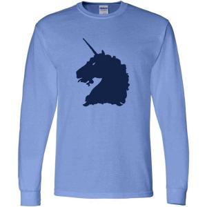 Greekgear Theta Xi Logo Long Sleeve Tee(Light Blue)