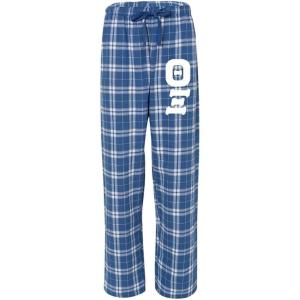 Greekgear Theta Xi Pajamas Flannel Pant(Royal/Silver)