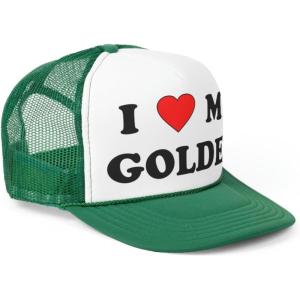 I Love My Golden Retriever Trucker Caps(Green)