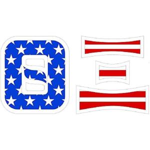 Theta Xi American Flag Greek Letter Sticker