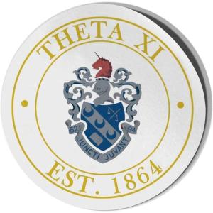 Theta Xi Circle Crest – Shield Decal