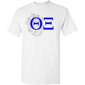 Theta Xi Greek Crest T-Shirt(Light Grey)