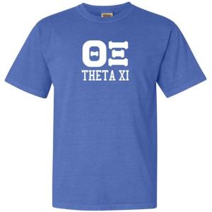 Theta Xi Greek Heavyweight T-Shirt(Mystic Blue)