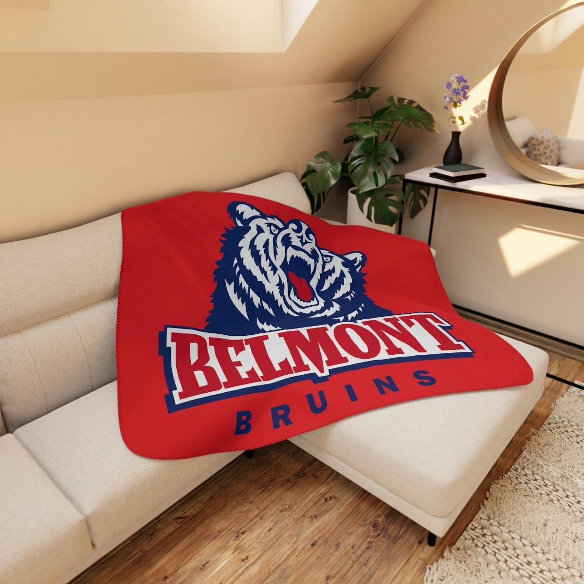 imageBelmont University Sherpa Blanket 50 Wide 60 Long50 Wide X 60 Long