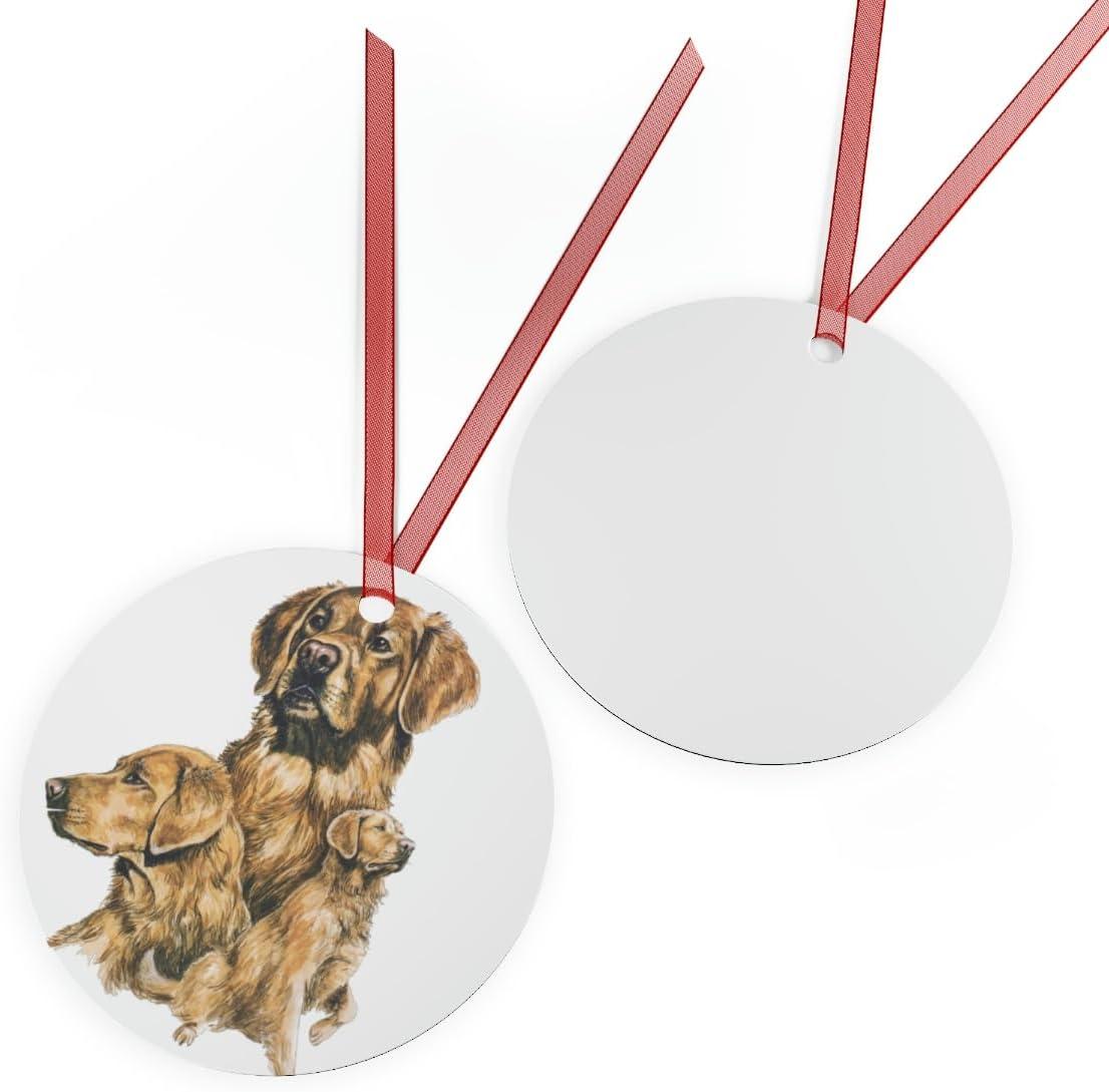 imageGolden Retriever Metal Ornaments OvalRound
