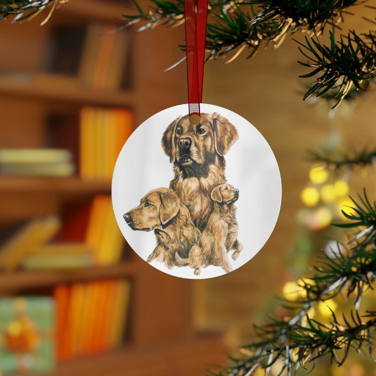 imageGolden Retriever Metal Ornaments OvalRound