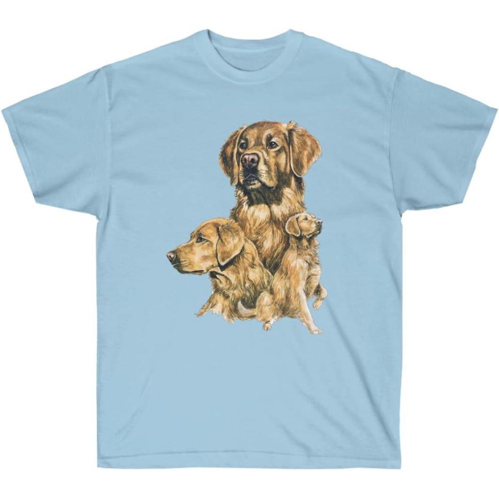 imageGolden Retriever Profile TShirt Golden Retriever TShirtsLight Blue