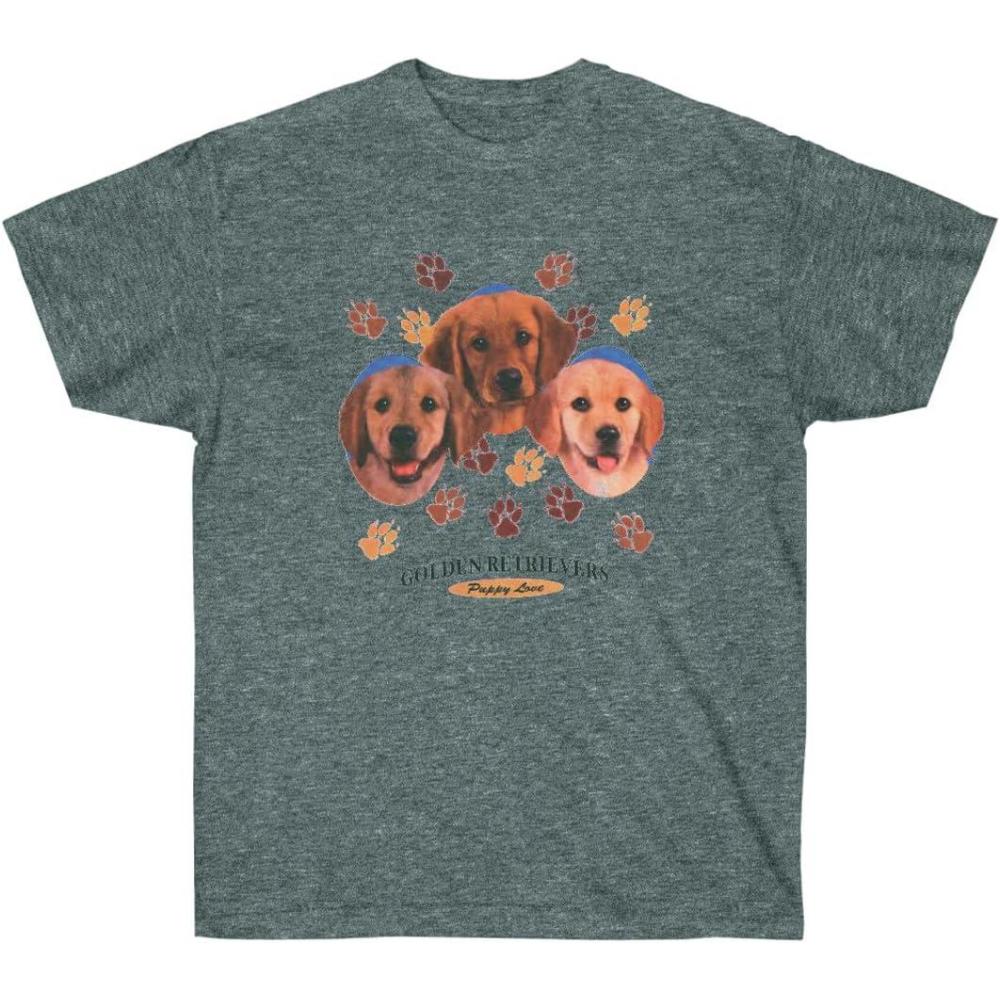imageGolden Retriever Puppy Love TShirt  Golden Retriever TShirtsDark Heather