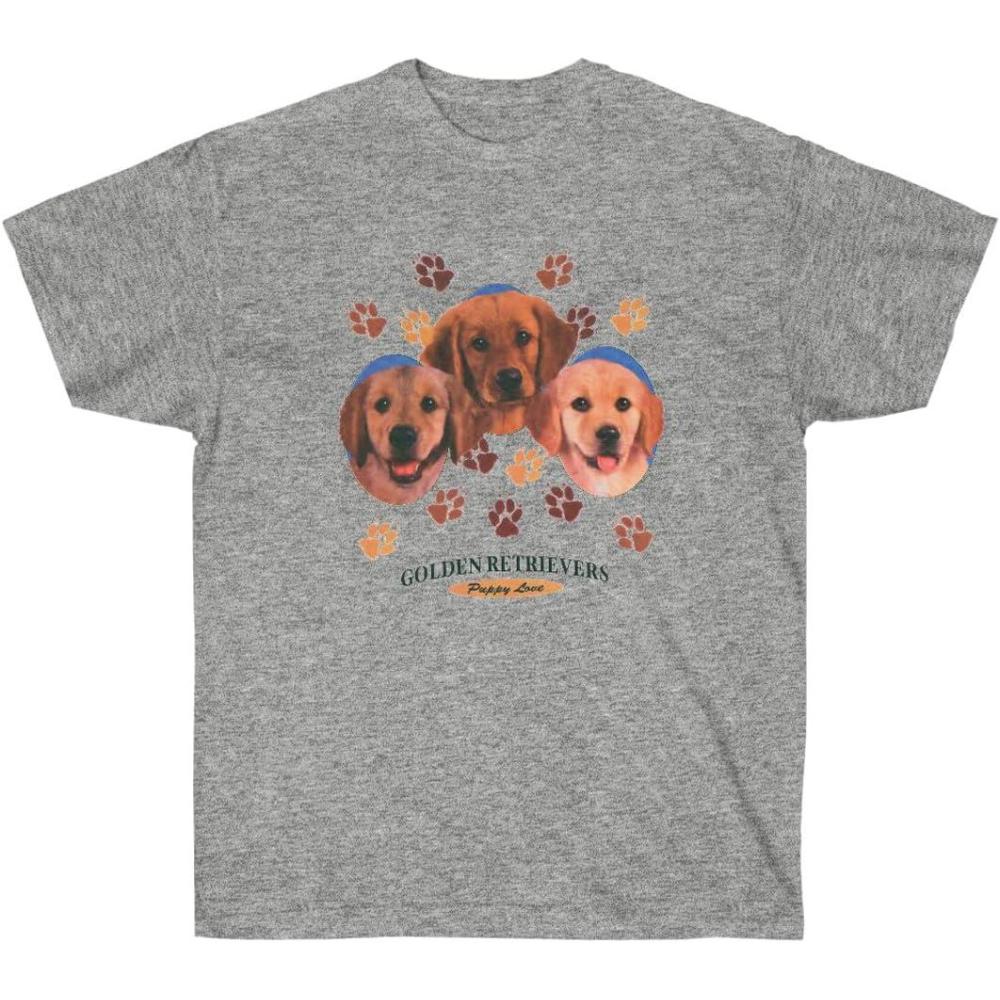 imageGolden Retriever Puppy Love TShirt Golden Retriever TShirtsSport Grey