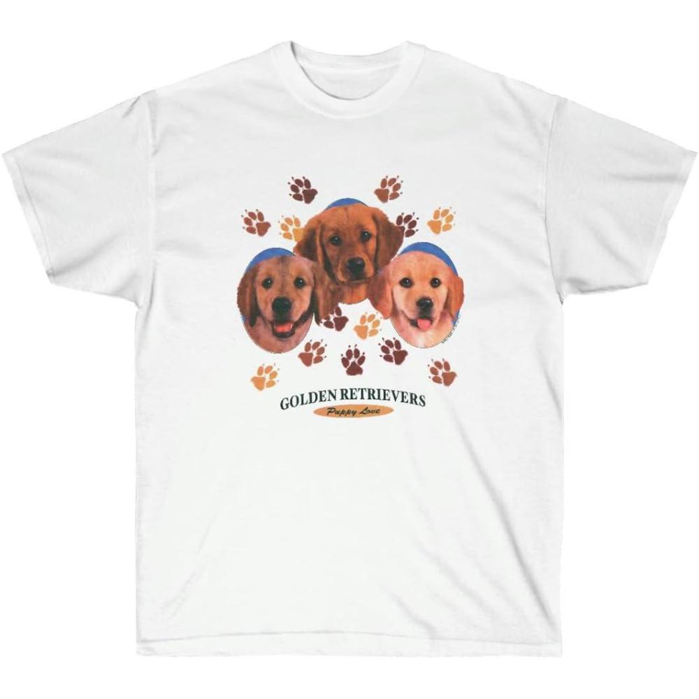 imageGolden Retriever Puppy Love TShirt Golden Retriever TShirtsWhite