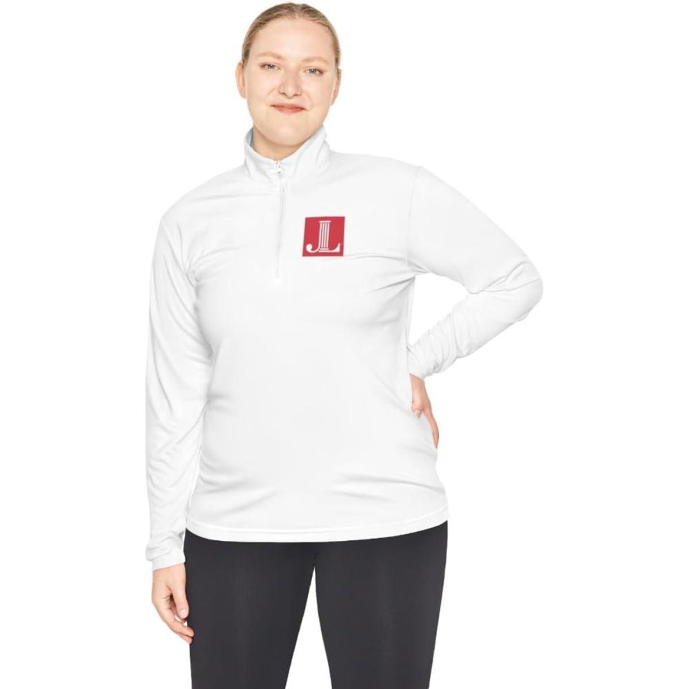 imageJunior League Unisex QuarterZip PulloverWhite