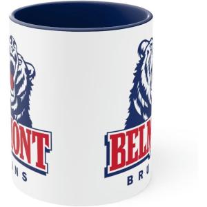 Belmont University Accent Coffee Mug, 11oz Navy(Navy)