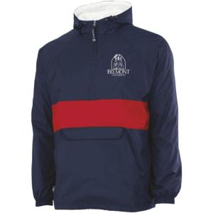 Belmont University Tower Classic Striped Pullover Anorak(Multicolor)