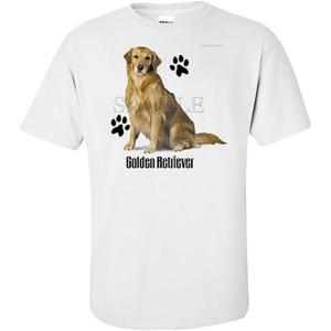Golden Retriever Paw Prints Shirts 2X-Large White(White)
