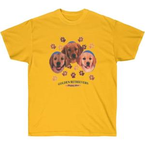 Golden Retriever Puppy Love T-Shirt – Golden Retriever T-Shirts(Gold)