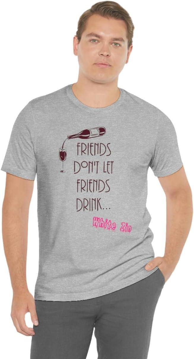 imageFriends Dont Let Friends Drink White Zin Unisex Jersey Short Sleeve TeeAthletic Heather