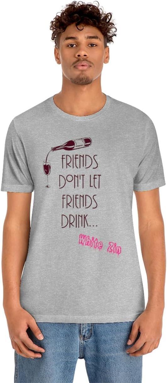 imageFriends Dont Let Friends Drink White Zin Unisex Jersey Short Sleeve TeeAthletic Heather