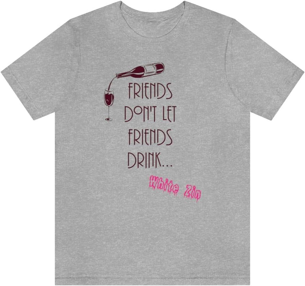 imageFriends Dont Let Friends Drink White Zin Unisex Jersey Short Sleeve TeeAthletic Heather