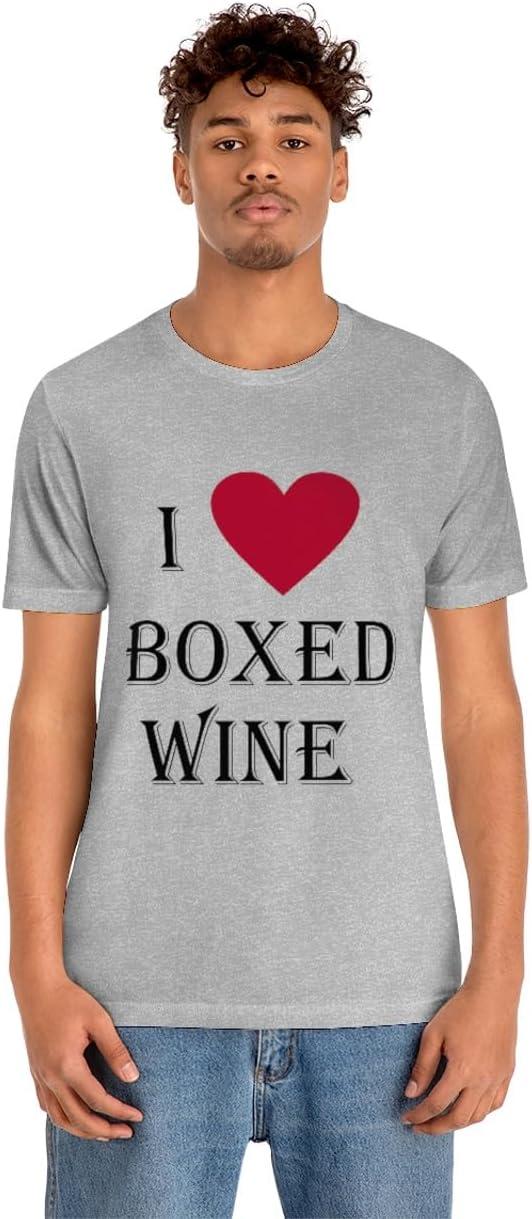 imageI Love Boxed Wine Unisex Jersey Short Sleeve TeeAthletic Heather