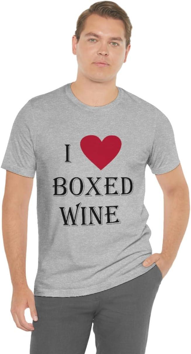 imageI Love Boxed Wine Unisex Jersey Short Sleeve TeeAthletic Heather