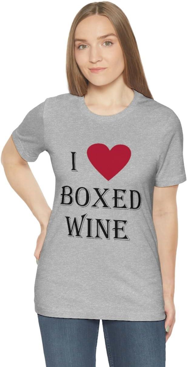 imageI Love Boxed Wine Unisex Jersey Short Sleeve TeeAthletic Heather