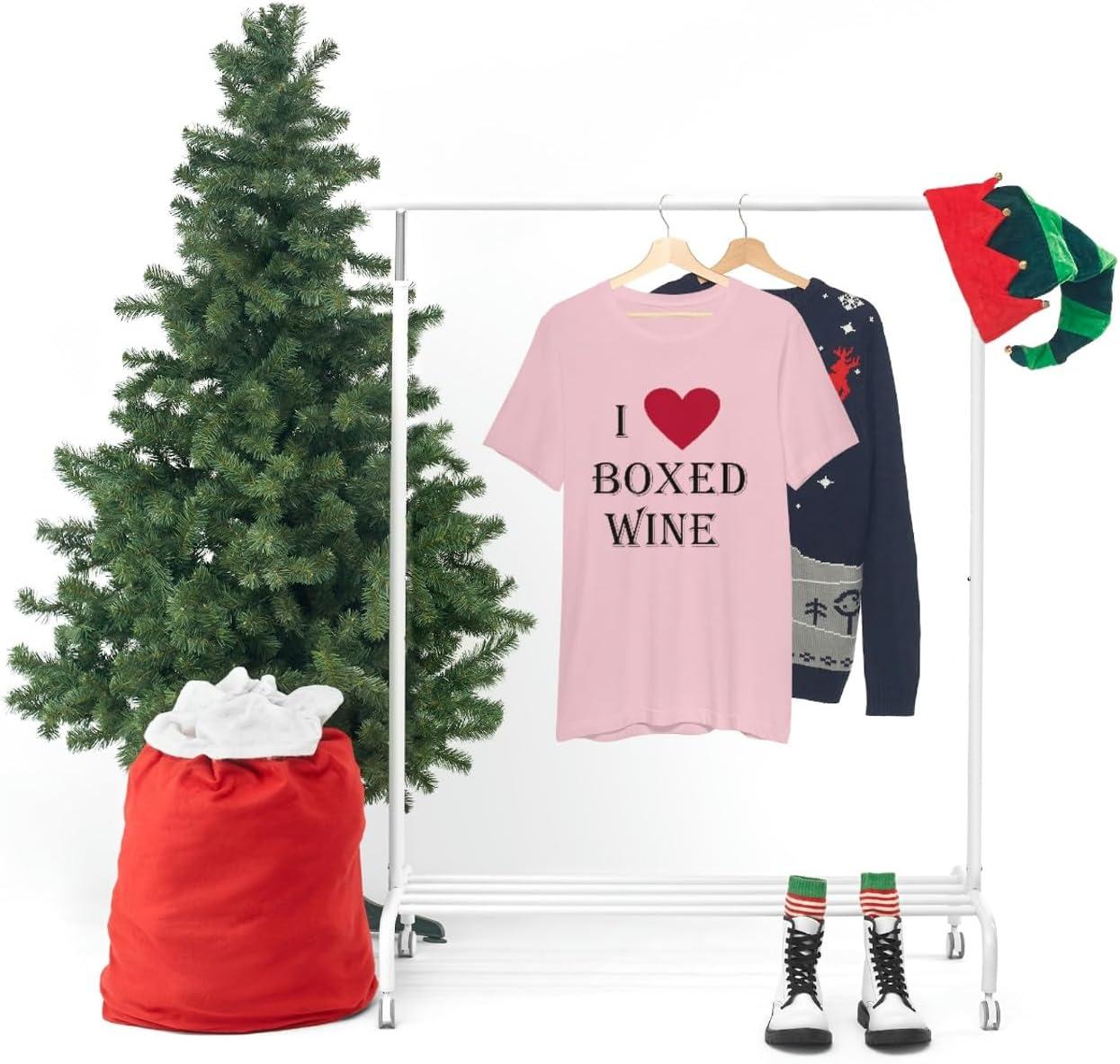 imageI Love Boxed Wine Unisex Jersey Short Sleeve TeePink