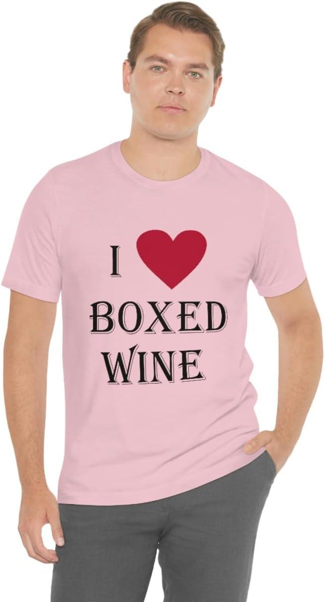 imageI Love Boxed Wine Unisex Jersey Short Sleeve TeePink