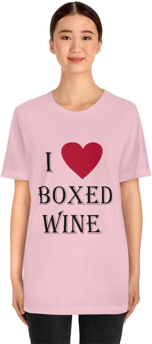 imageI Love Boxed Wine Unisex Jersey Short Sleeve TeePink