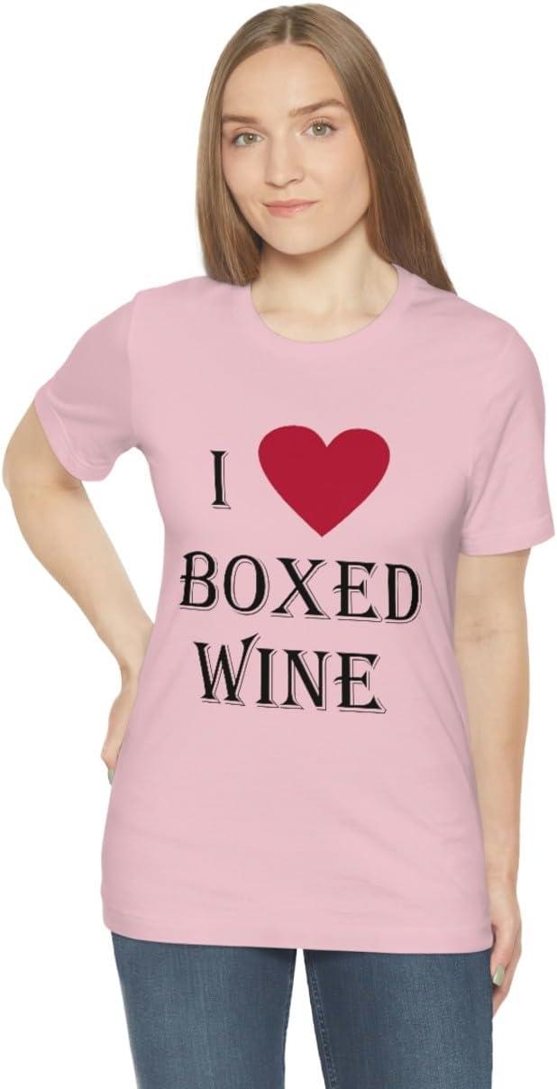 imageI Love Boxed Wine Unisex Jersey Short Sleeve TeePink