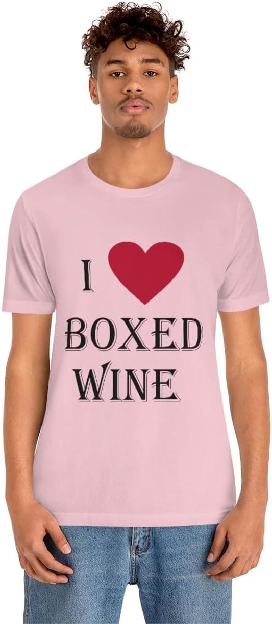 imageI Love Boxed Wine Unisex Jersey Short Sleeve TeePink