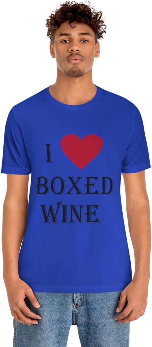 imageI Love Boxed Wine Unisex Jersey Short Sleeve TeeTrue Royal