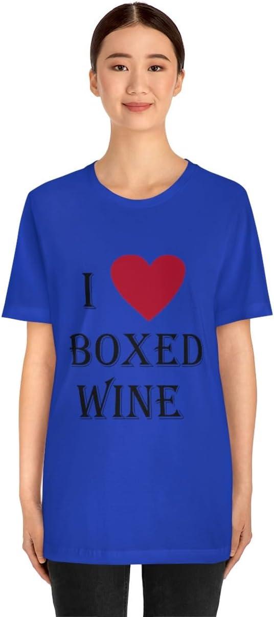 imageI Love Boxed Wine Unisex Jersey Short Sleeve TeeTrue Royal
