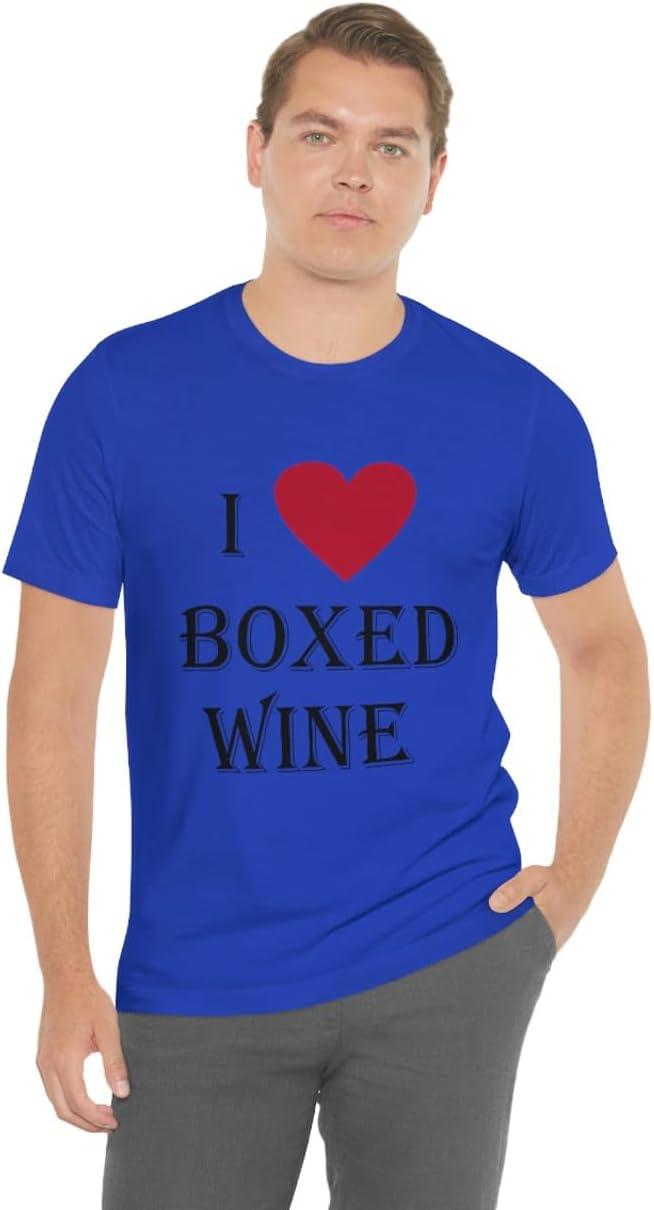 imageI Love Boxed Wine Unisex Jersey Short Sleeve TeeTrue Royal