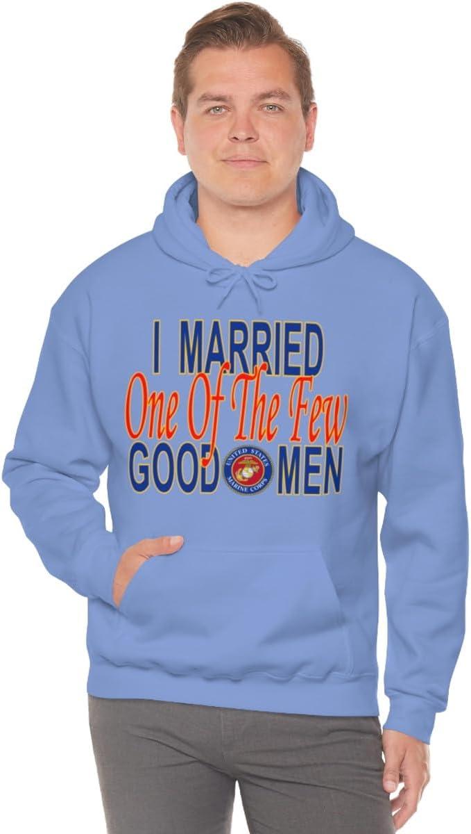 imageI Married One Of The Few Good Men HoodieCarolina Blue