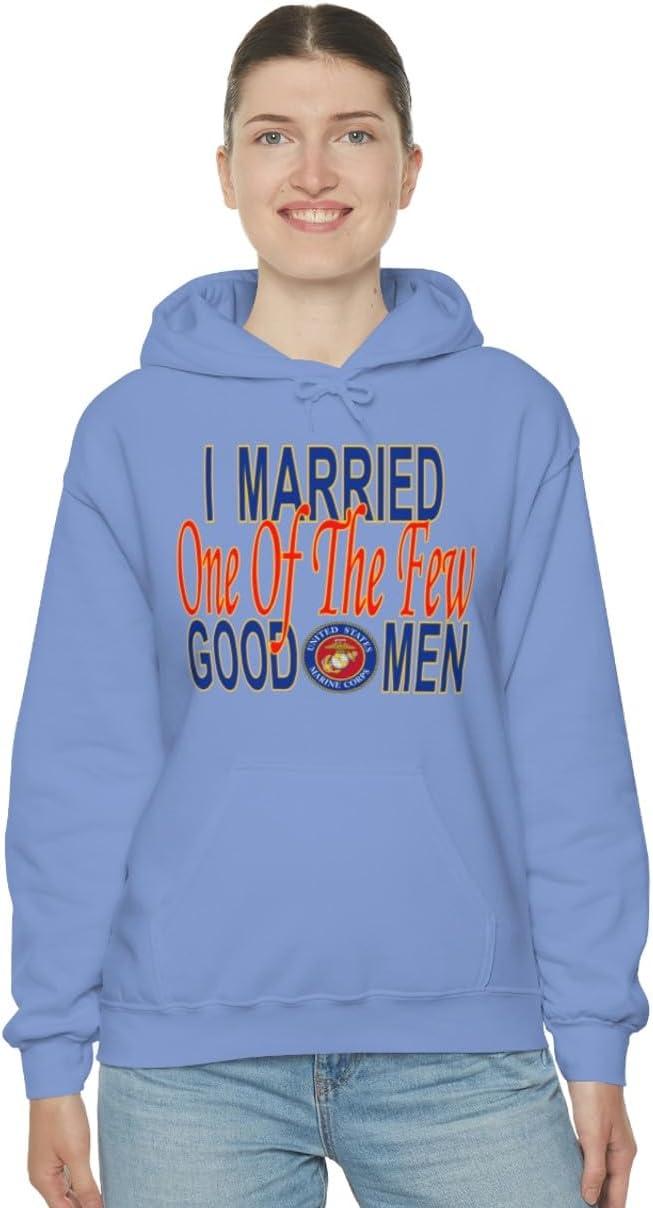 imageI Married One Of The Few Good Men HoodieCarolina Blue