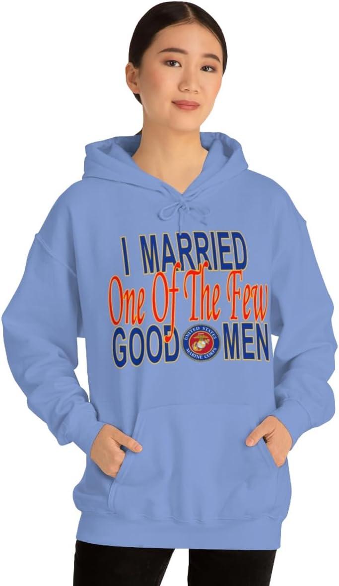 imageI Married One Of The Few Good Men HoodieCarolina Blue