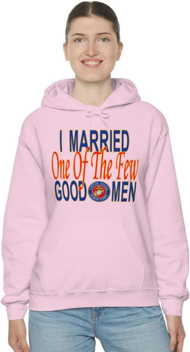 imageI Married One Of The Few Good Men HoodieLight Pink