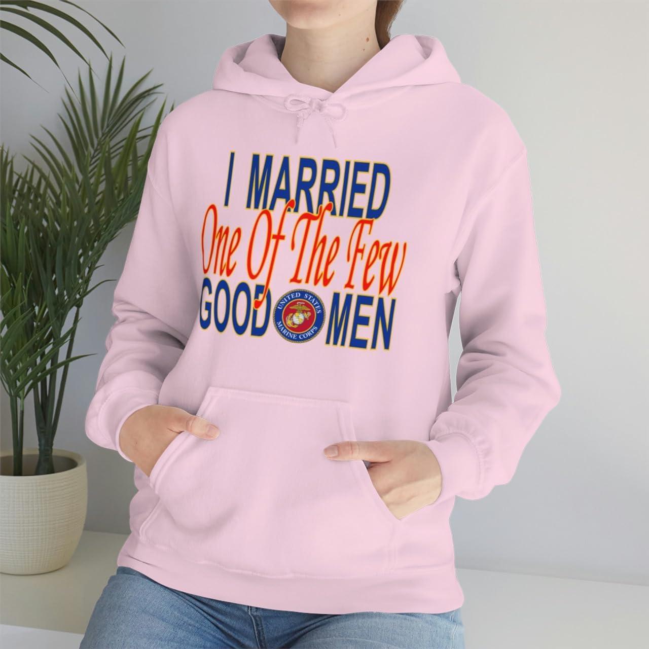 imageI Married One Of The Few Good Men HoodieLight Pink