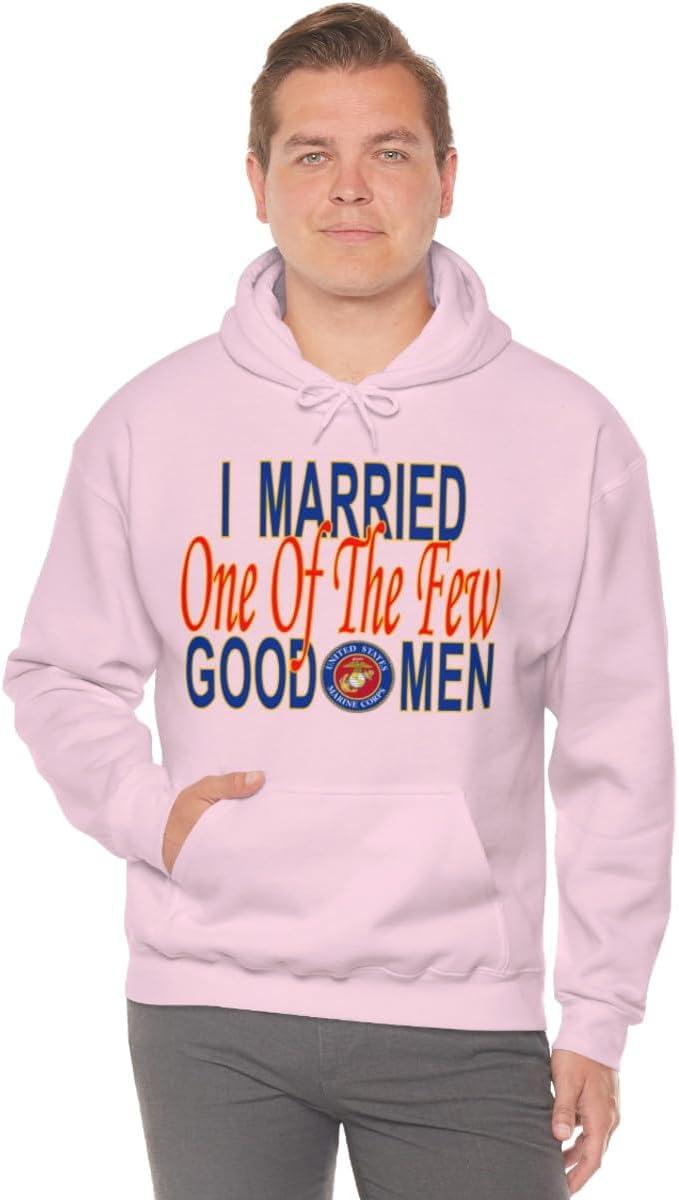 imageI Married One Of The Few Good Men HoodieLight Pink