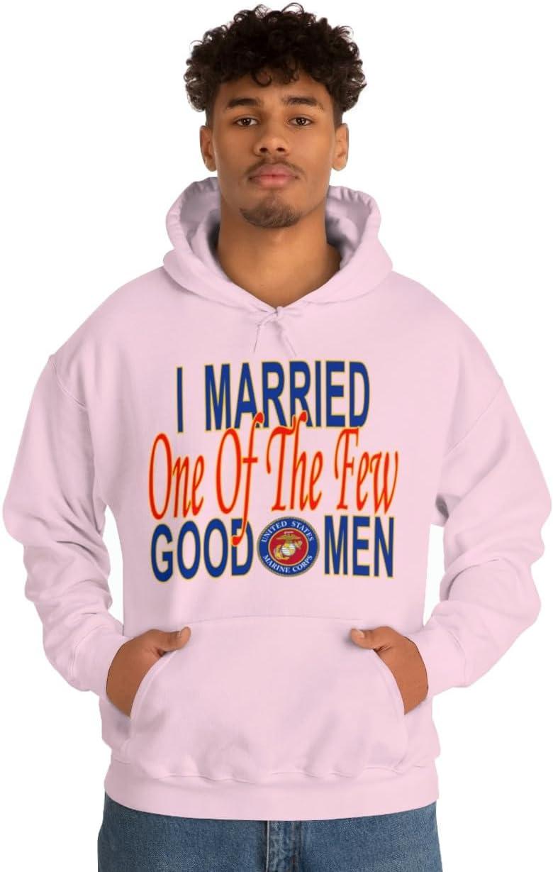 imageI Married One Of The Few Good Men HoodieLight Pink